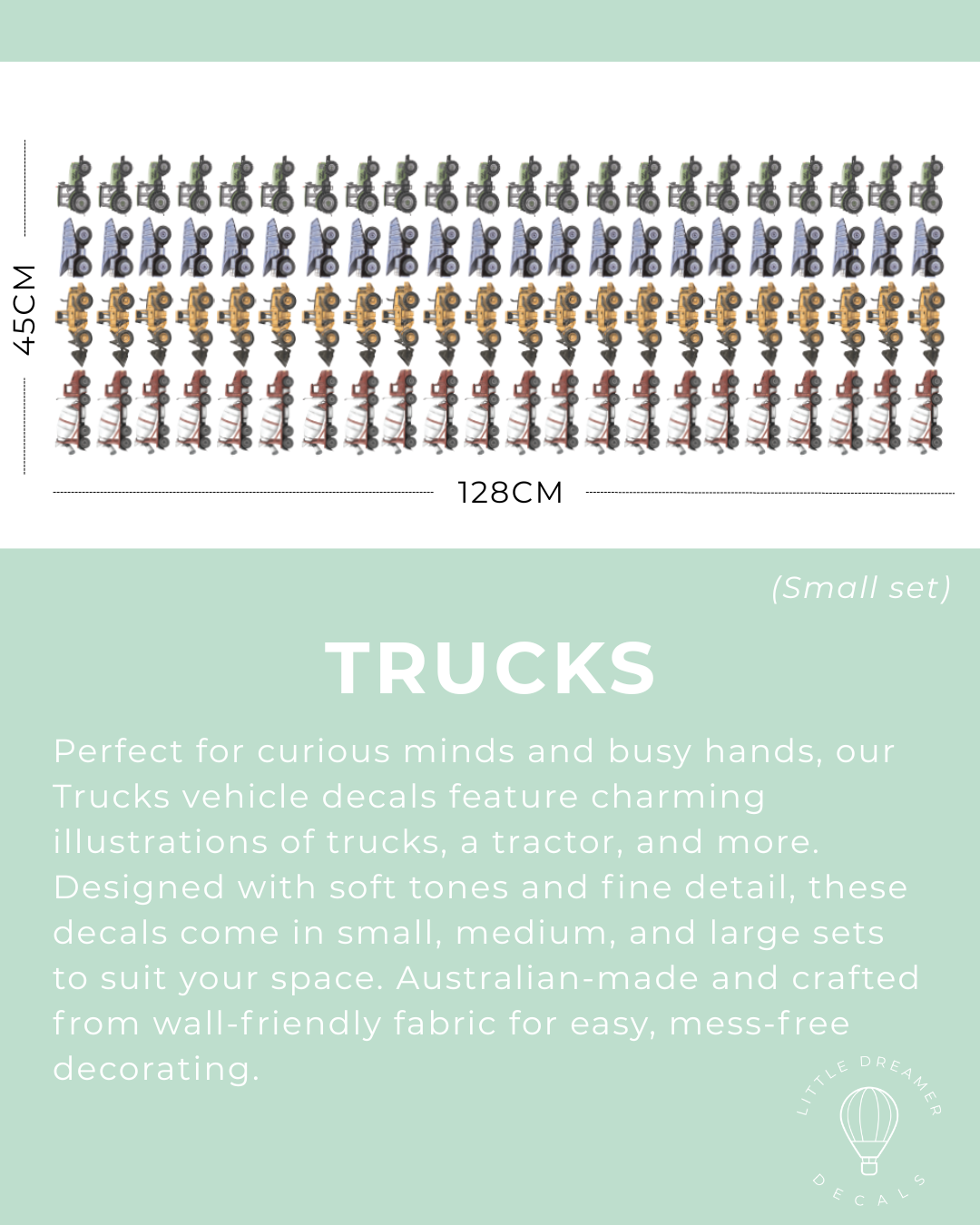 Trucks (Small, Medium and Large Sets)