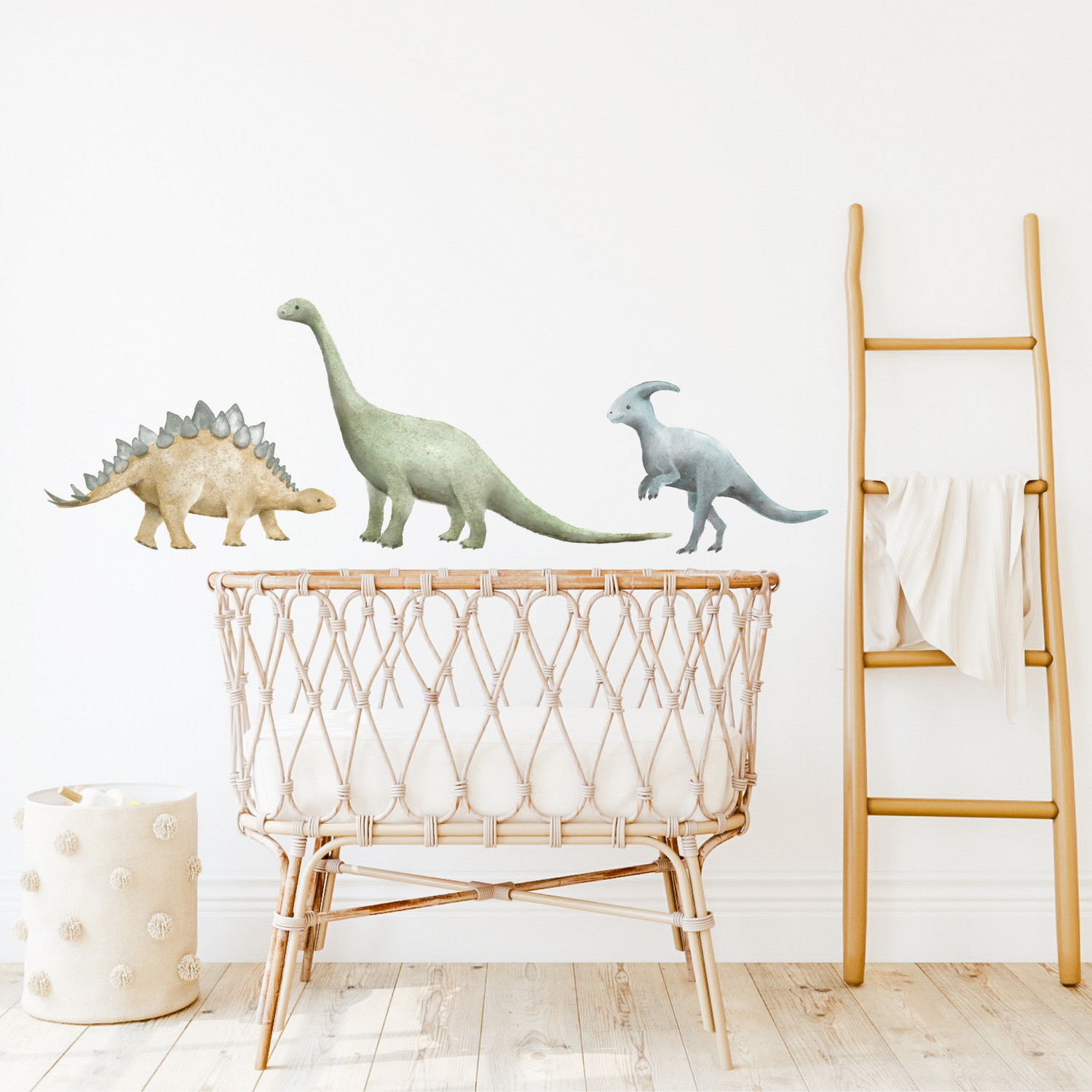 A series of dinosaur wall decals. Non-toxic reusable wall stickers. Australian made.